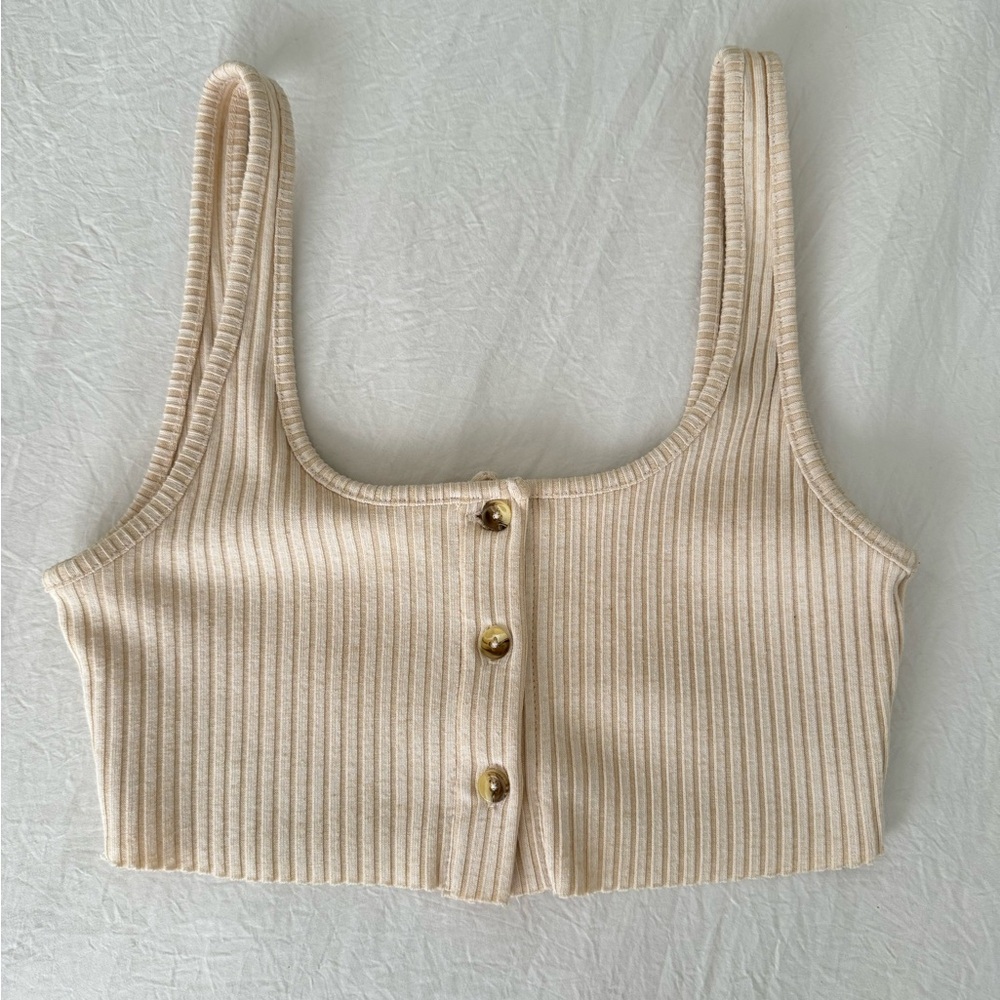 Topshop cropped tank top